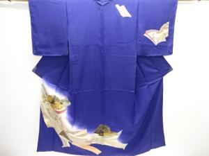 未使用品　仕立て上がり　読み本に屋敷風景模様訪問着